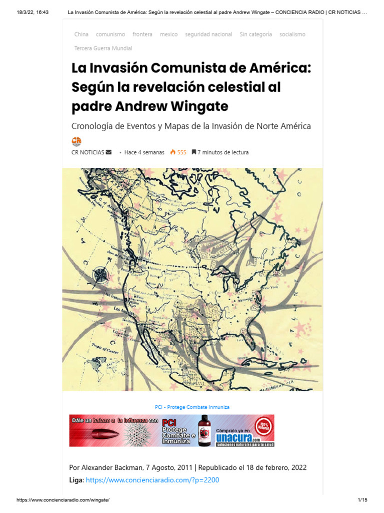 La Invasión Comunista de América: Según La Revelación Celestial Al ...