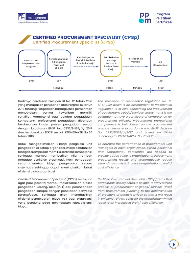 Certified Procurement Specialist Program | PDF | Business