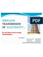 Wireless Transmission of Electricity