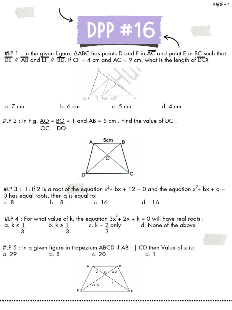 DPP 3 | PDF