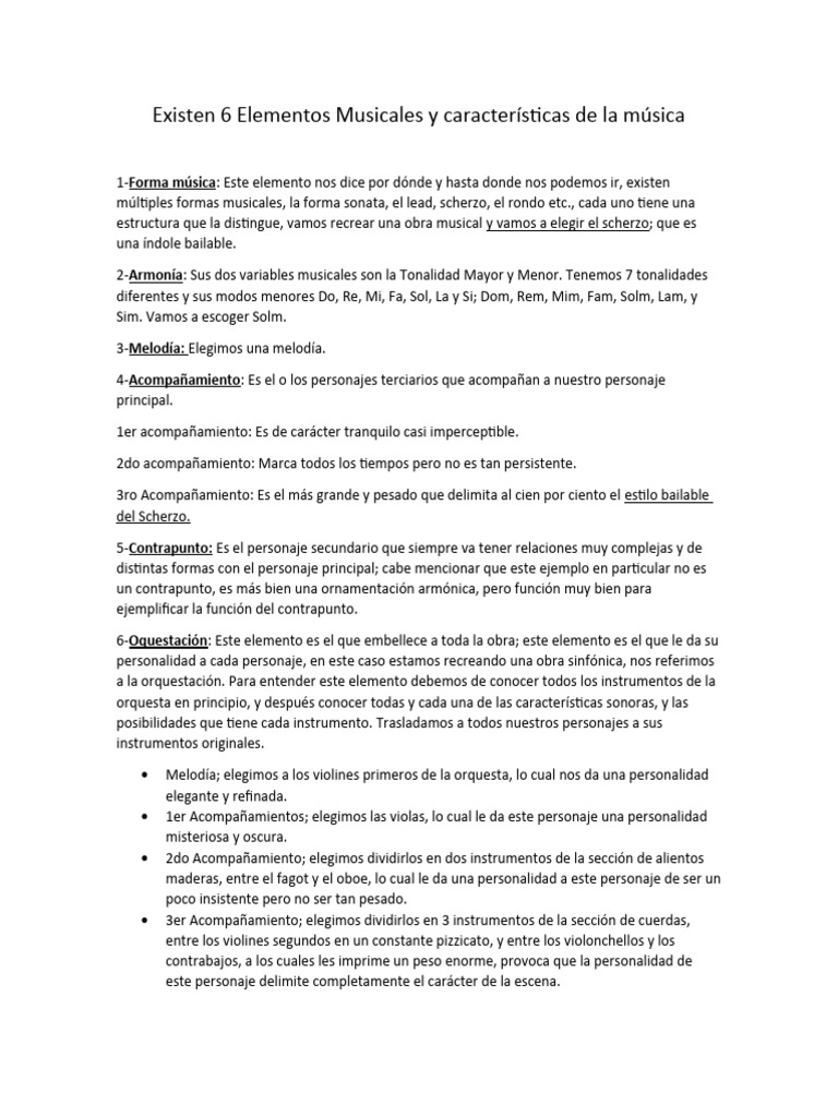 Elementos de La Música | PDF | Orquestas | Musicología
