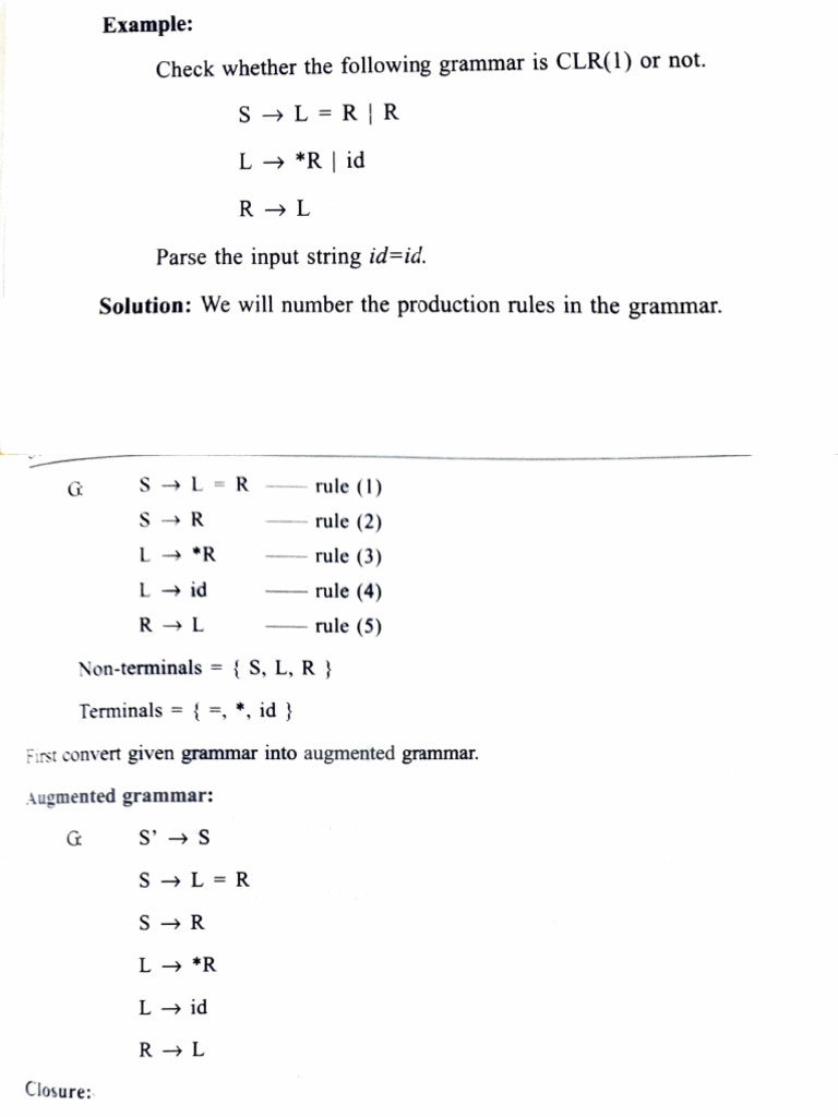 Unit iii clr lalr additional problems pdf parsing computer