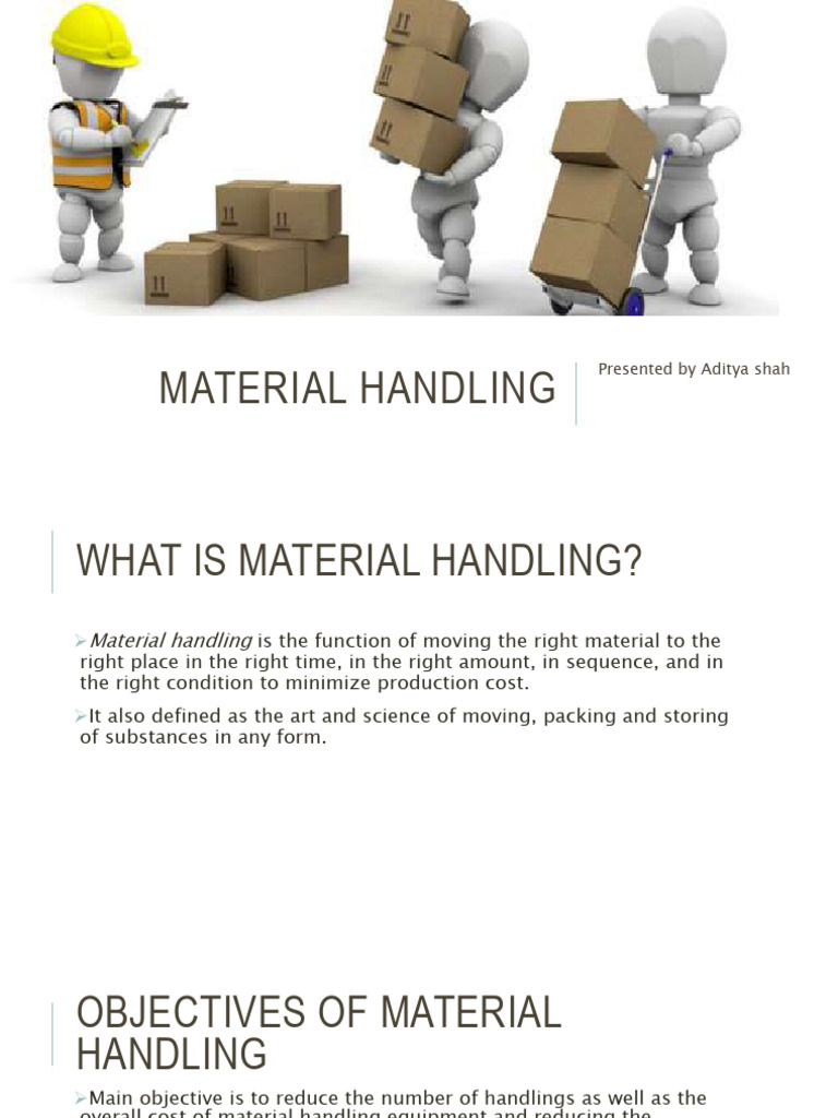 Material Handling: Principles & Equipment | PDF | Secondary Sector Of ...