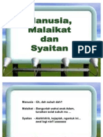 Manusia Malaikat Syaitan