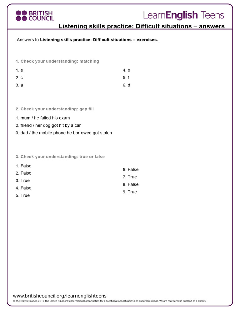 difficult-situations-answers-1-pdf-language-arts-discipline