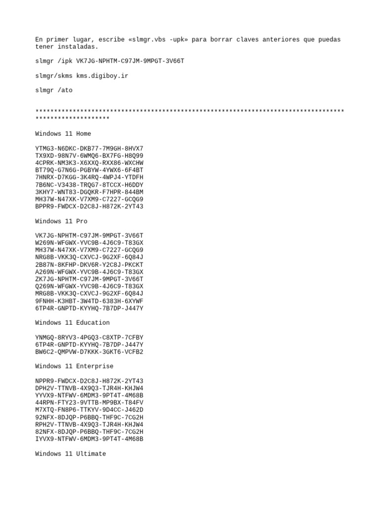 Activación de Windows 11 por CMD | PDF | Computers | Technology ...