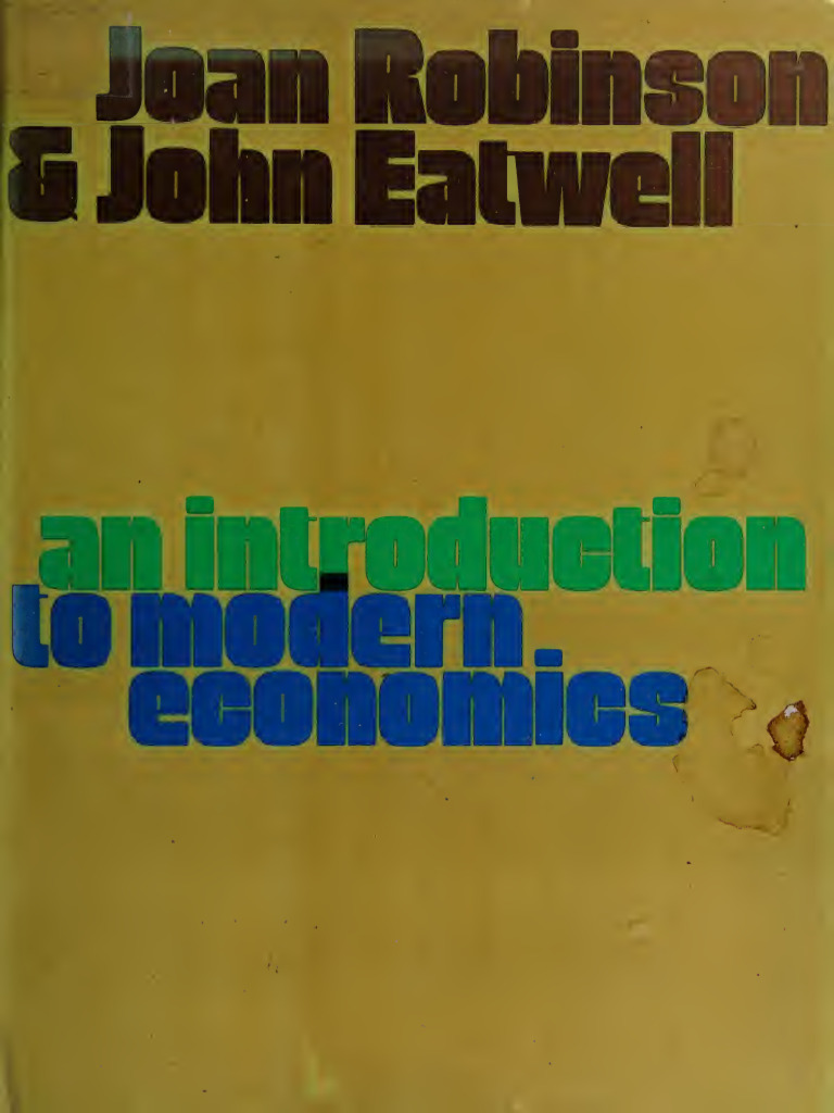 Robinson & Eatwell - An Introduction To Modern Economics