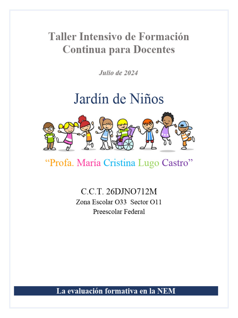 Evaluación Formativa | PDF | Evaluación | Educación de la primera infancia