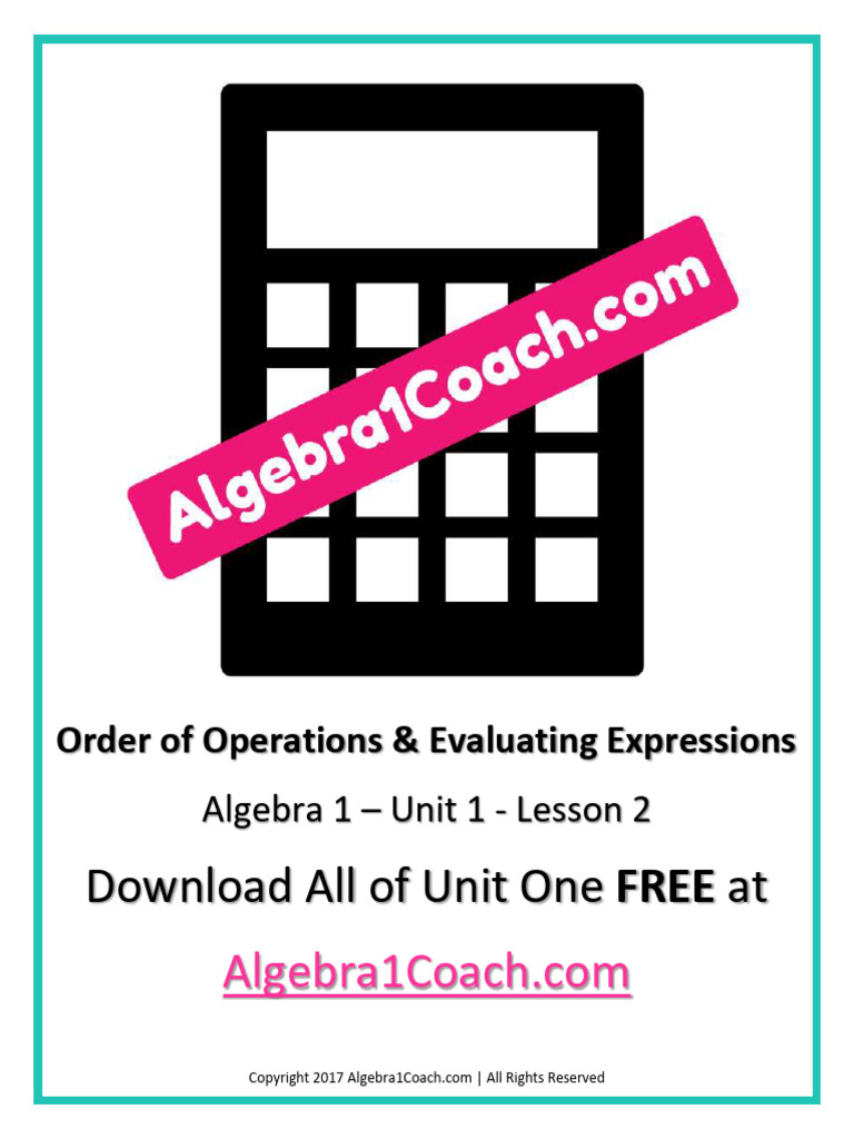 All of Unit One FREE at | PDF | Mathematics