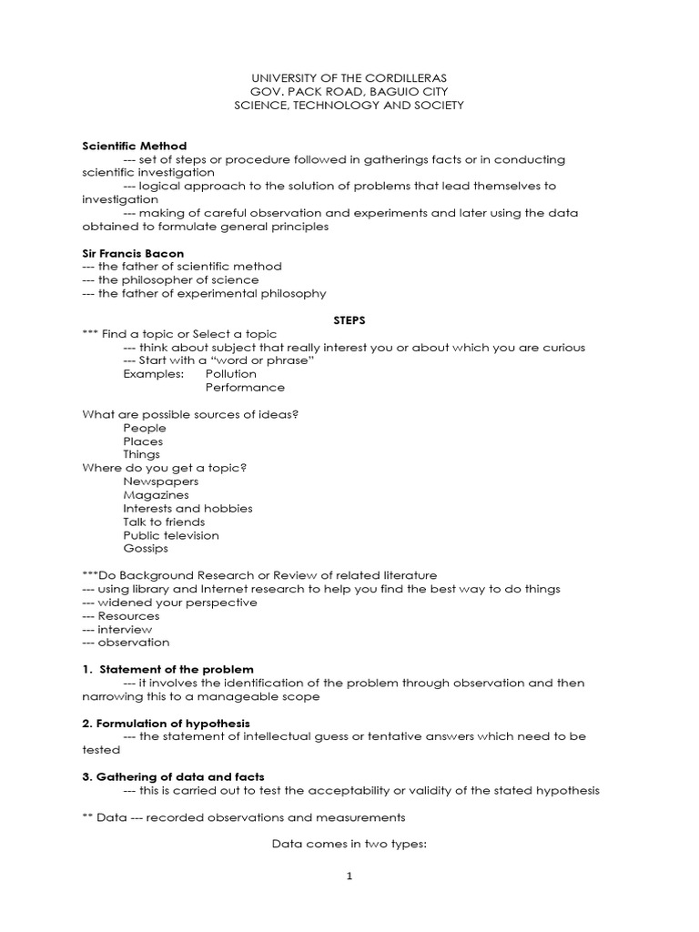Understanding the Scientific Method | PDF | Experiment | Scientific Method