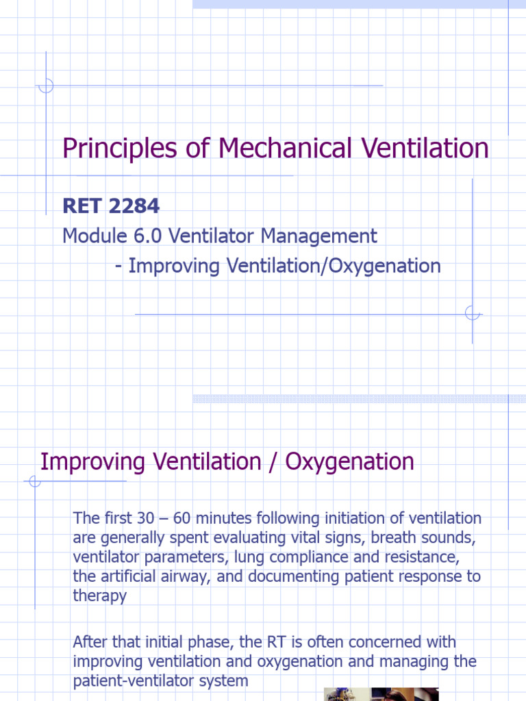 Ventilator Management Principles | PDF | Breathing | Respiratory System