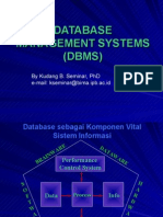 database management systems (dbms)