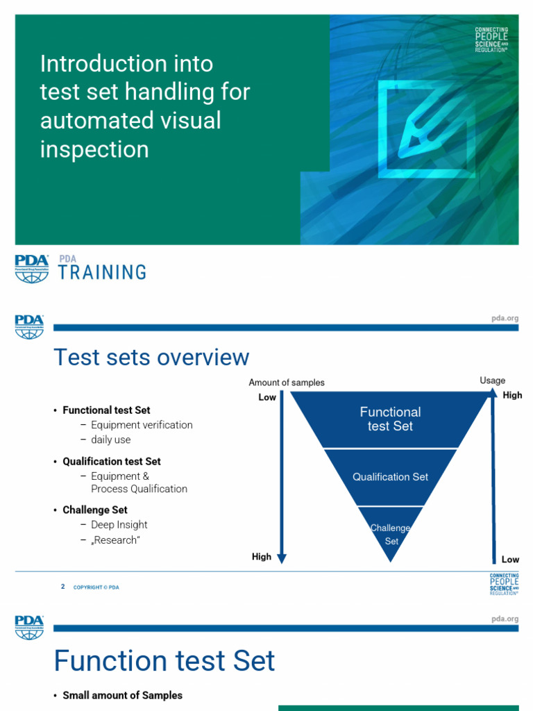 Test Set Handling for Visual Inspection | PDF | Verification And Validation