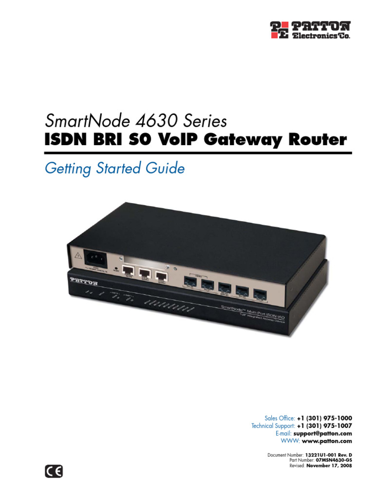 sn4630 GSG | PDF | Voice Over Ip | Computer Network
