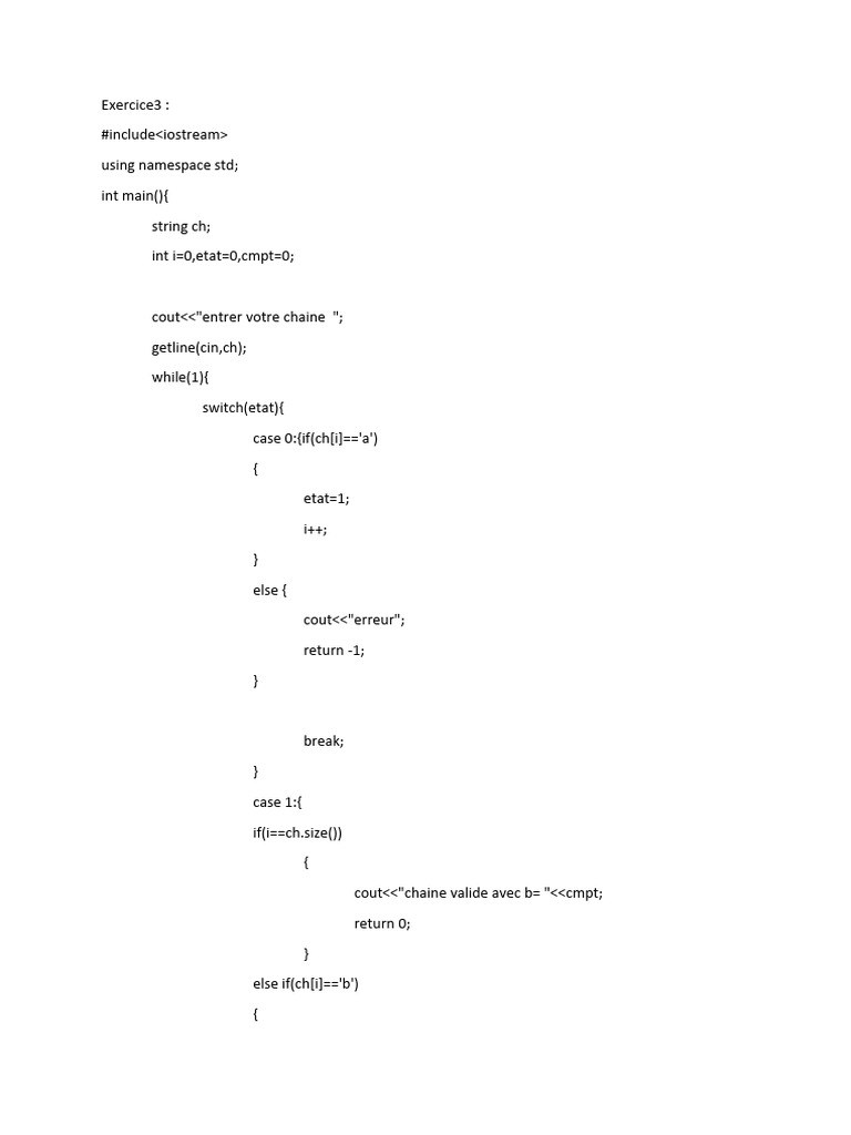 Validation de chaînes et nombres en C++ | PDF | Paradigme de ...