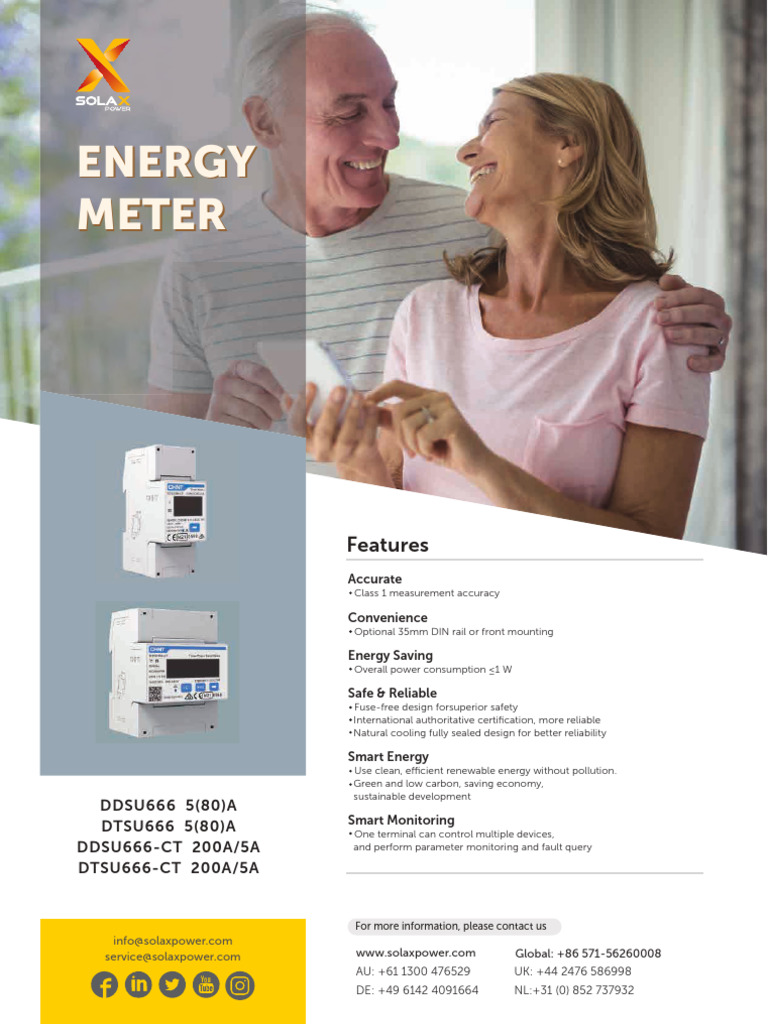 LCTA97C4 Energy Meter Overview | PDF | Alternating Current | Power Inverter