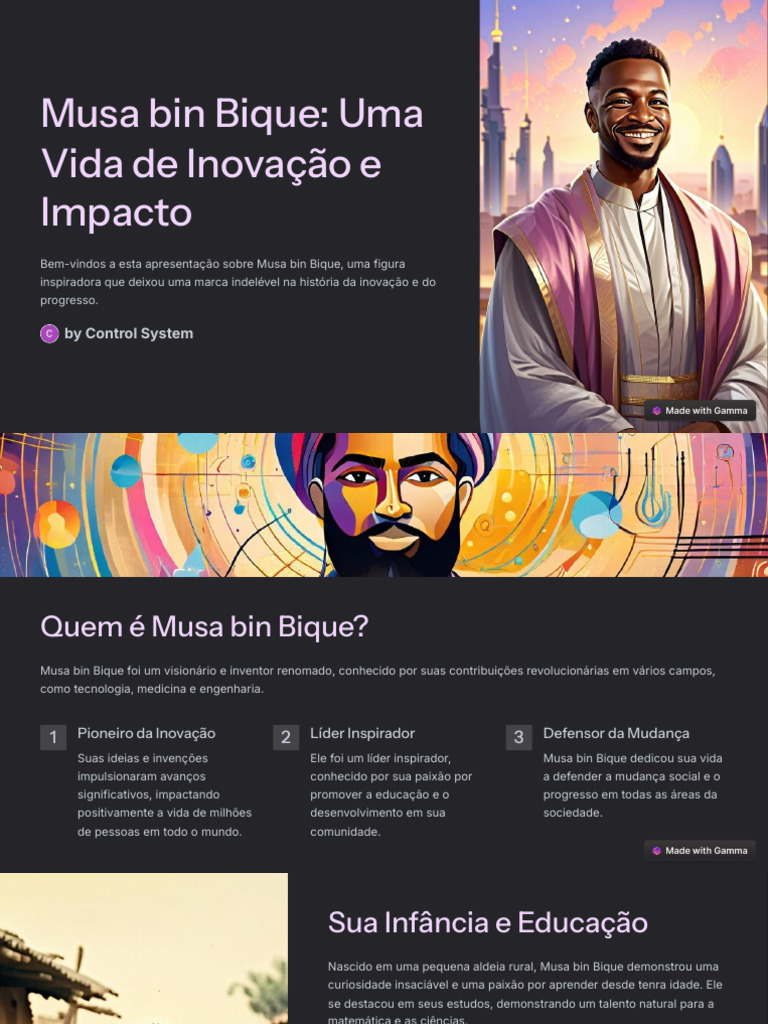 Musa bin Bique: Inovação e Legado | PDF | Inovação | Sociologia