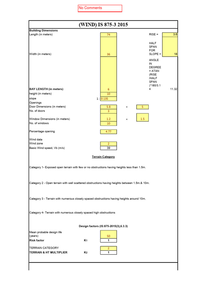 WIND LOADS-Commented | PDF | Earth Sciences