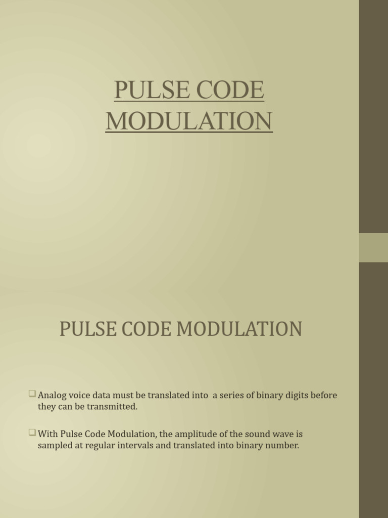 Pulse Code Modulation g2 | PDF