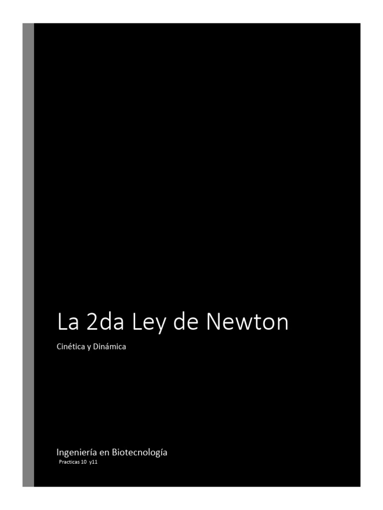 Aplicación de la 2da Ley de Newton | PDF | Fuerza | Las leyes del ...