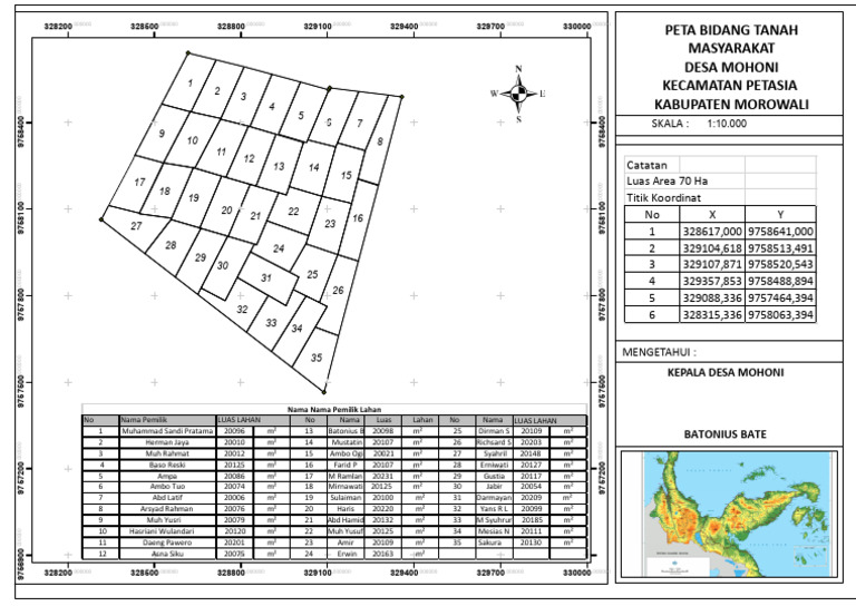 fix_MOhoni Peta Bidang Tanah Masyarakat_4[1] | PDF