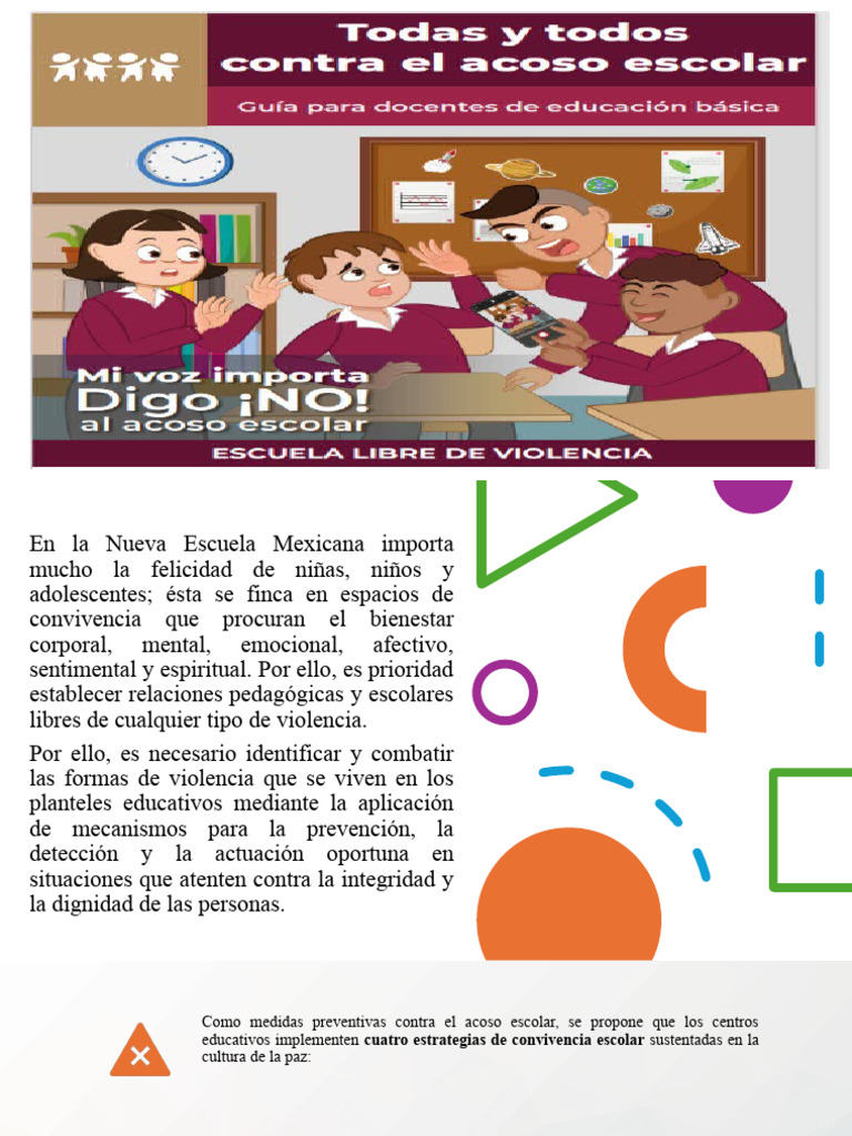 Prevención del acoso escolar en México | PDF | Las emociones | Violencia