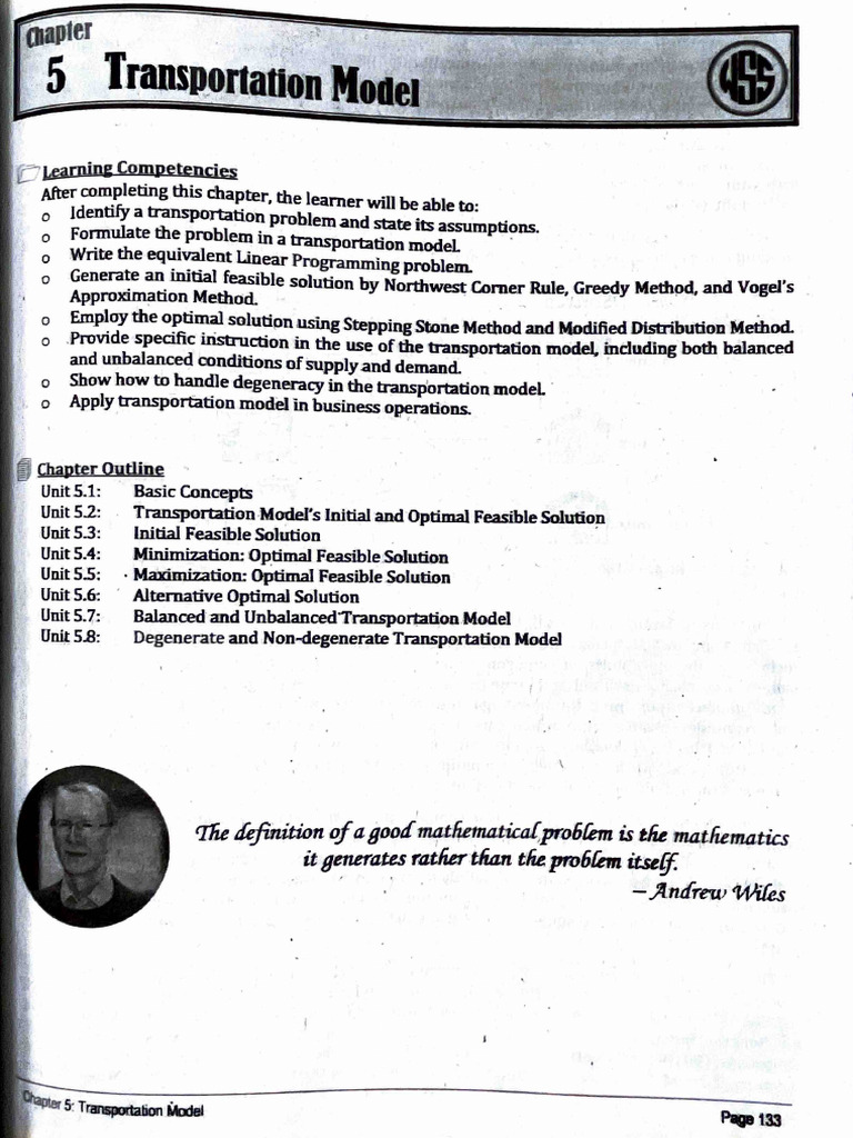 Linear Programming Transportational Model Pdf