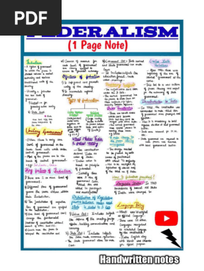 one page notes