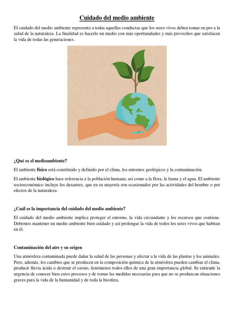 11 - Cuidado del medio ambiente | PDF | Residuos | Contaminación
