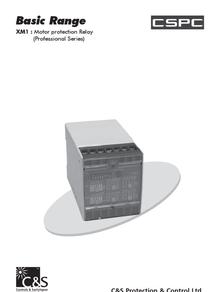 XM1 Motor Protection Relay Guide | PDF | Relay | Power Supply