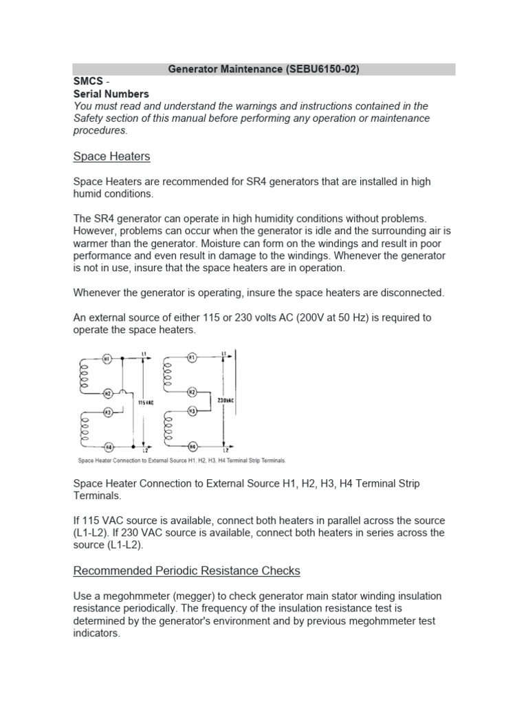 Generator Maintenance Guidelines | PDF | Bearing (Mechanical ...