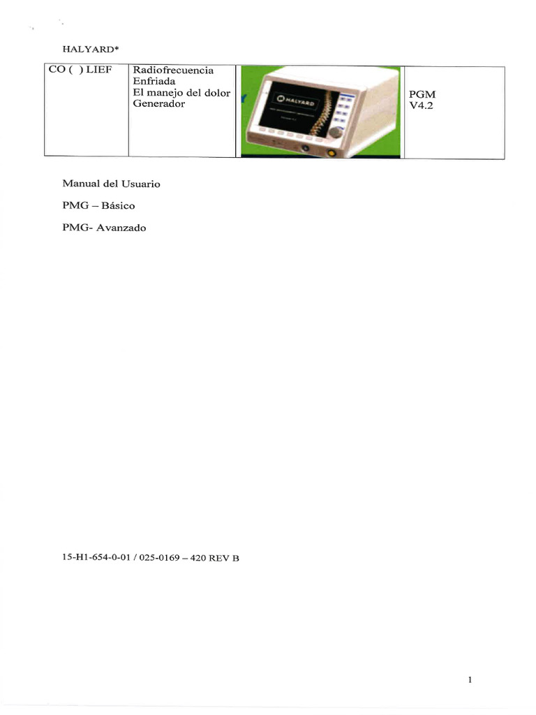 Traduccion Oficial Del Manual Del Operador - PMG ADVANCED | PDF