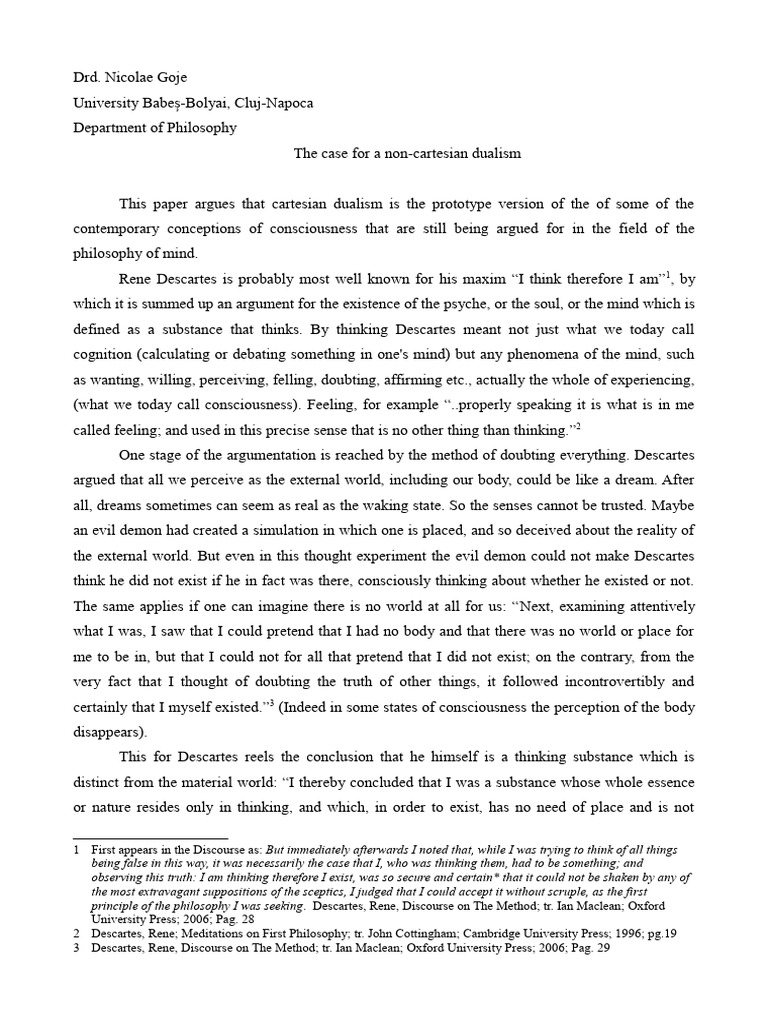 g-n-the-case-for-a-non-cartesian-dualism-pdf-consciousness-mind
