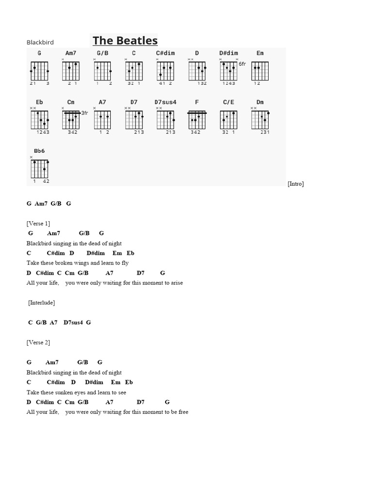 Blackbird | PDF