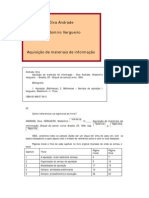 Aquisição de materiais de informação: procedimentos e modalidades