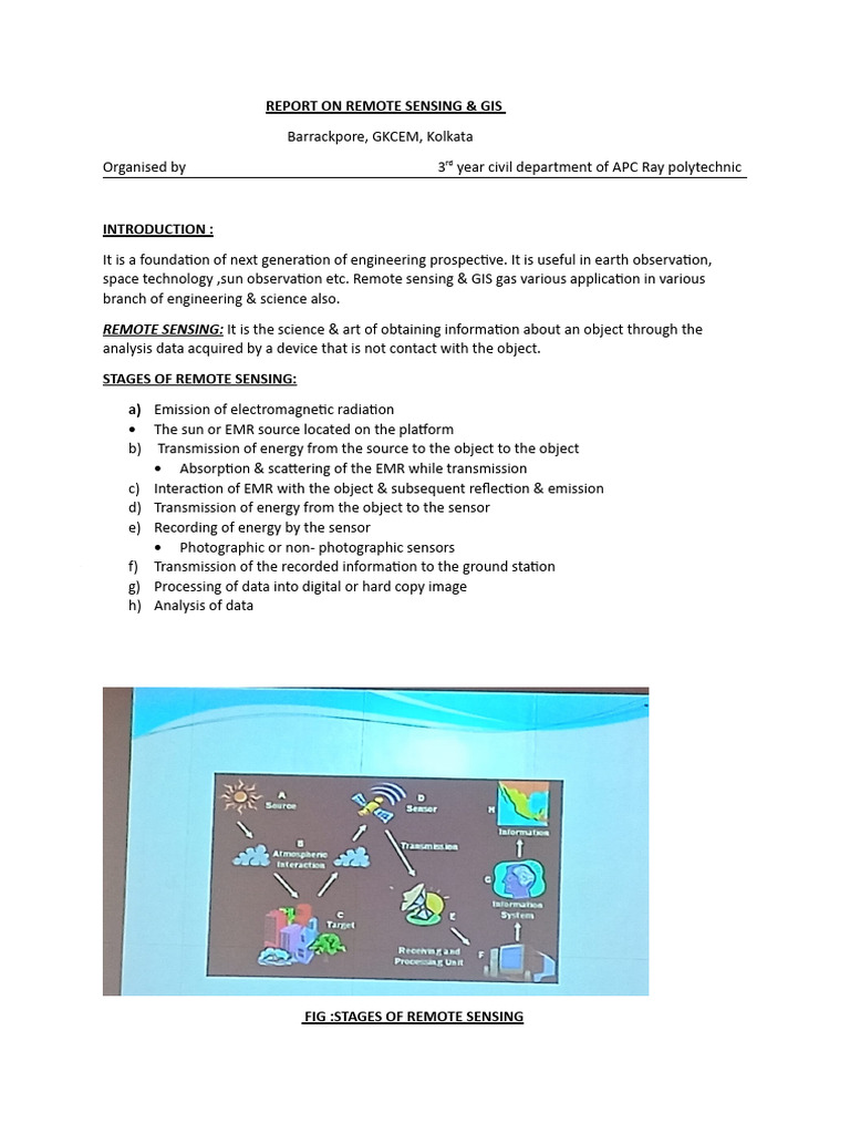 Remote Sensing and GIS Overview | PDF | Geographic Information System ...