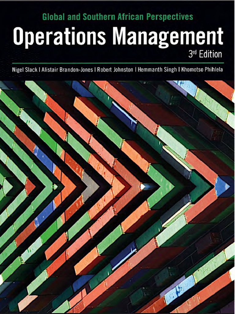 【MBA】OPERATIONS MANAGEMENT 9版 Operations Management: Slack, Prof Nigel, Brandon-Jones