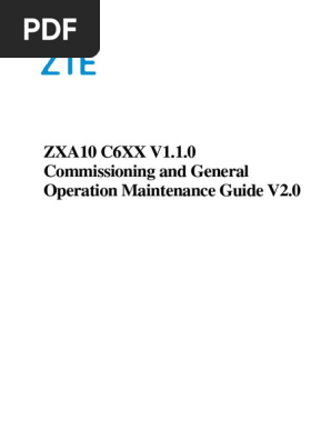 ZXA10 C6XX V1.1.0 Maintenance Guide | PDF | Radius | Computing