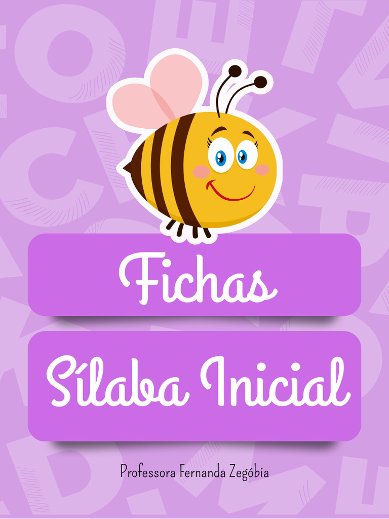 Fichas Sílaba Inicial | PDF
