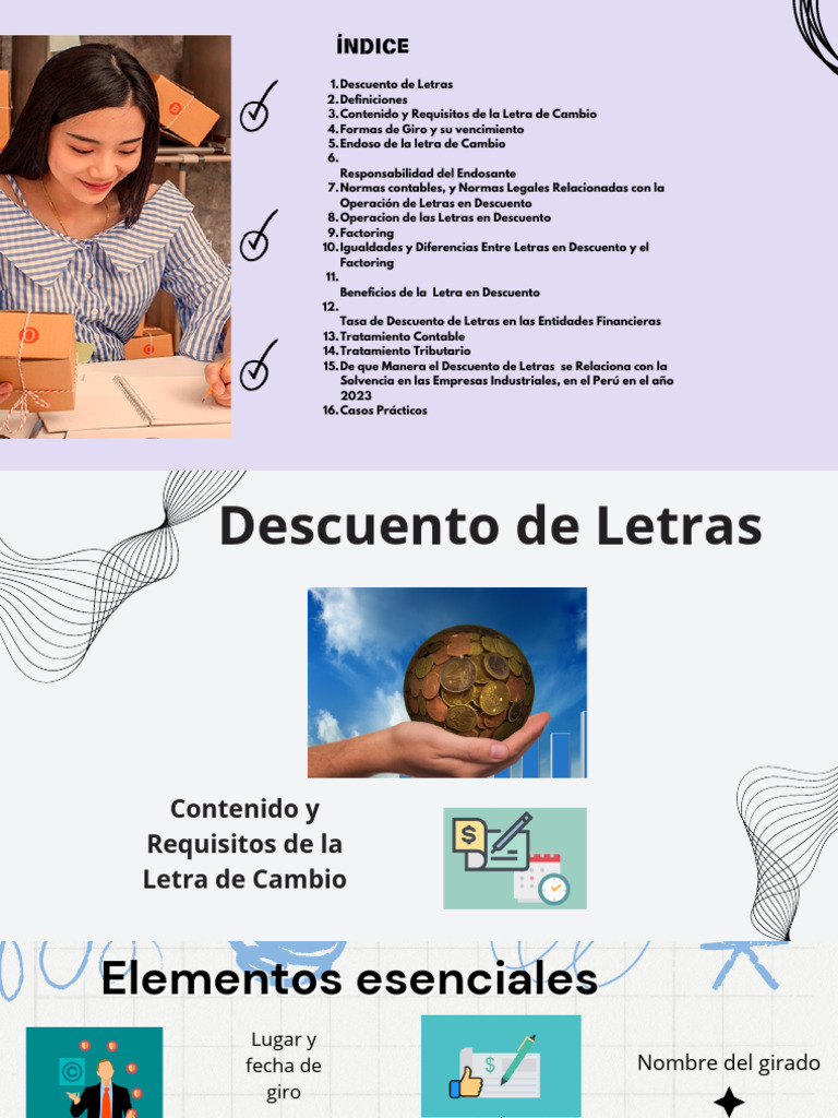 Descuento de Letras de Cambio | PDF | Pagaré | Pagos