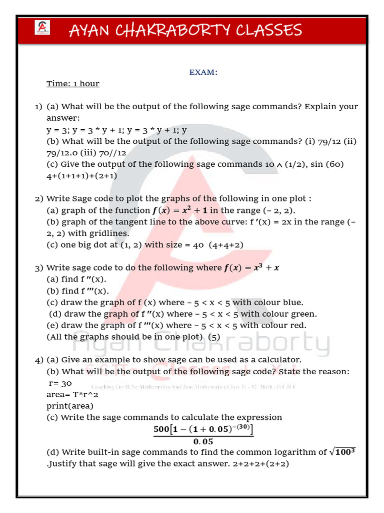Sage Math | PDF