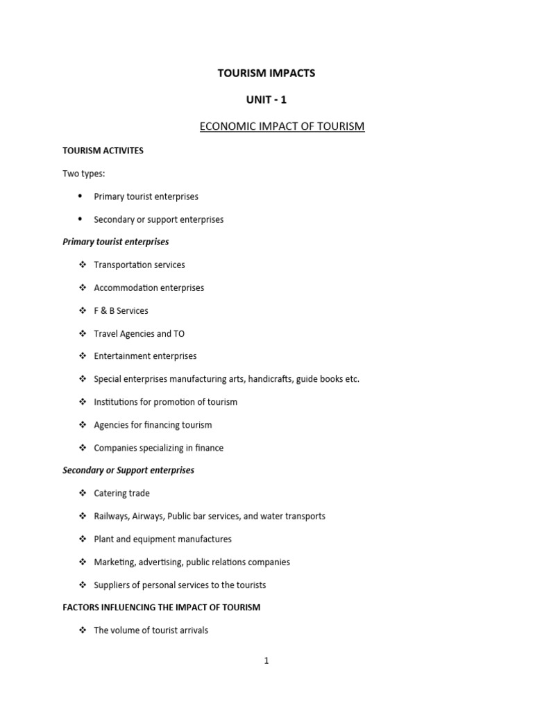 Tourism Impact | PDF | Tourism | Fiscal Multiplier