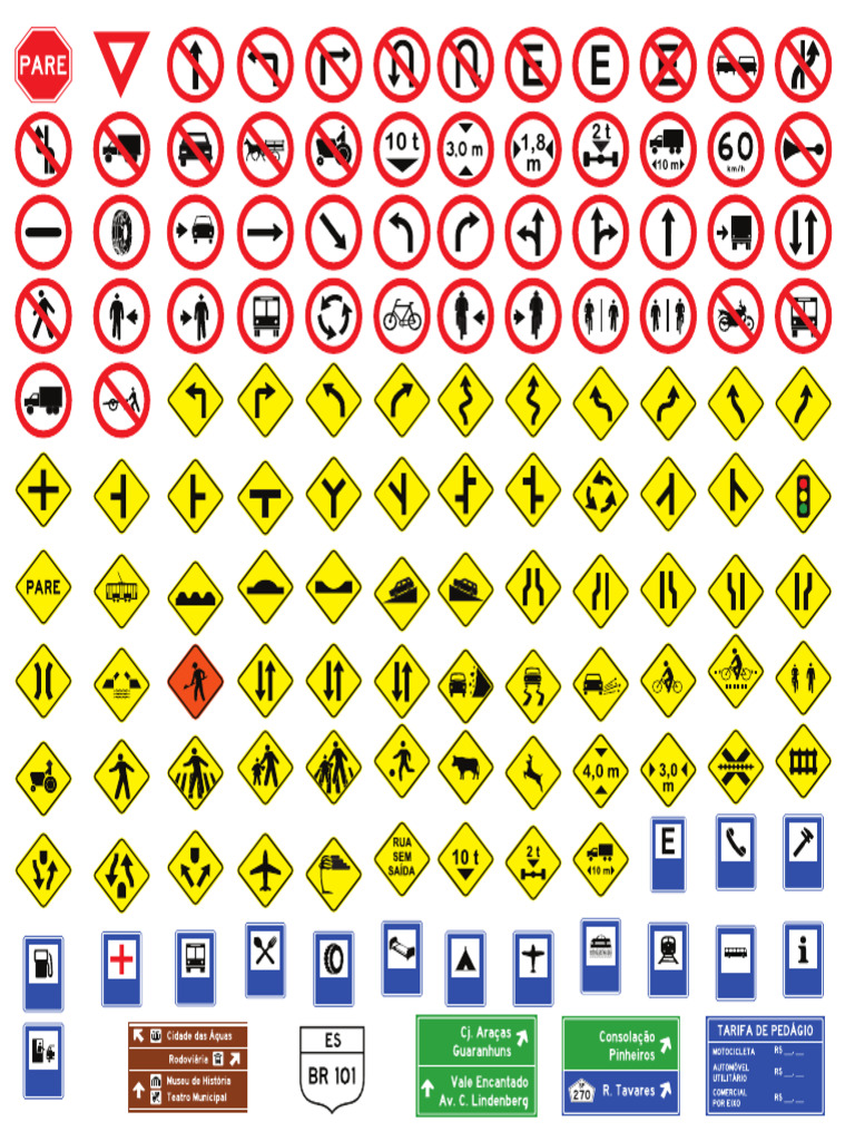 Todas Placas De Sinalização De Trânsito Vetorizadas Download Pdf