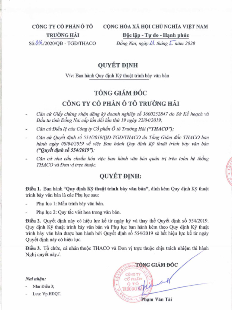 QD Ky Thuat Trinh Bay Van Ban - 11052020 | PDF