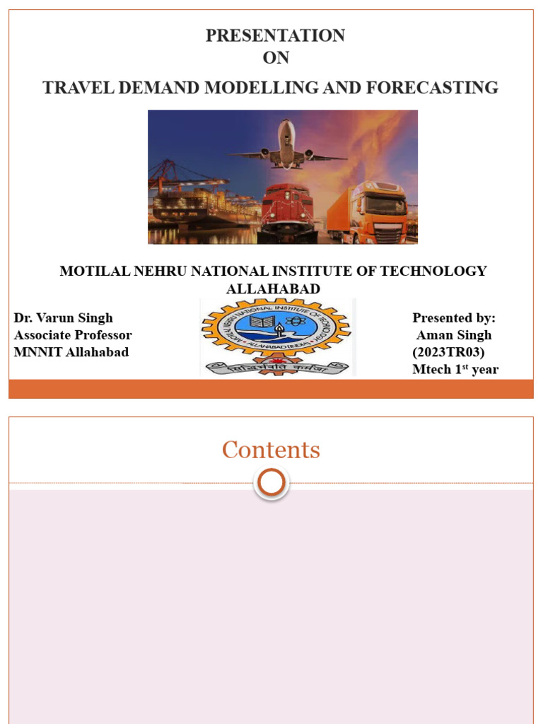 Travel Demand Forecasting Techniques | PDF | Simulation | Applied ...
