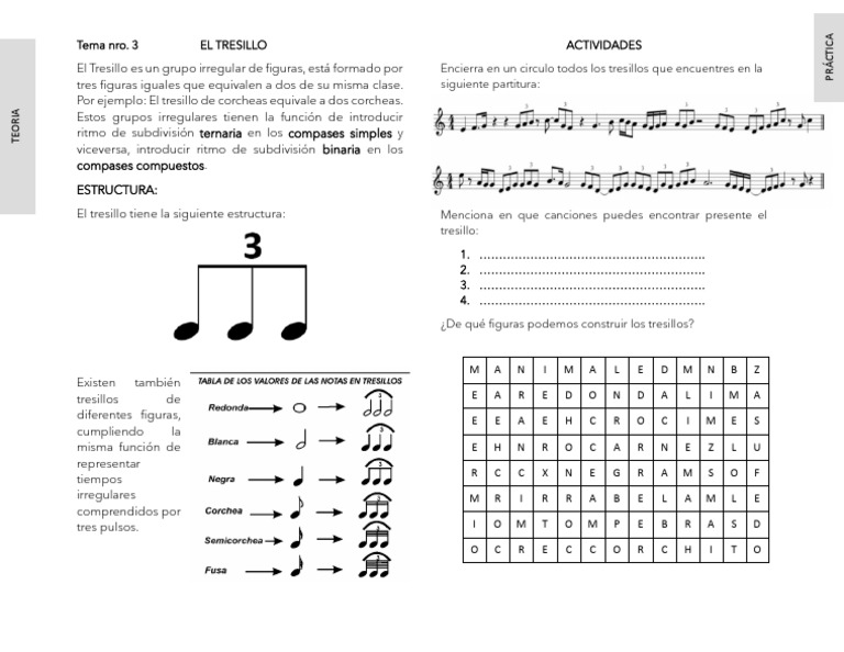 El Tresillo Musical y sus Figuras | PDF | Musicología | Poética