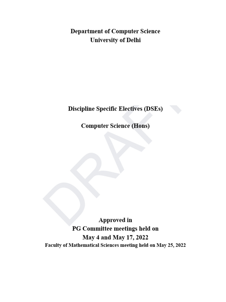 3-DSEs UGCF CS (H) Approved Facultymay25 | PDF | Cluster Analysis ...