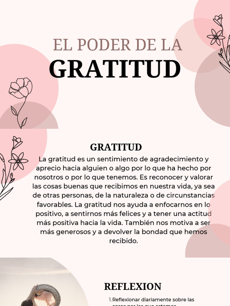 Beneficios y Prácticas de la Gratitud | PDF