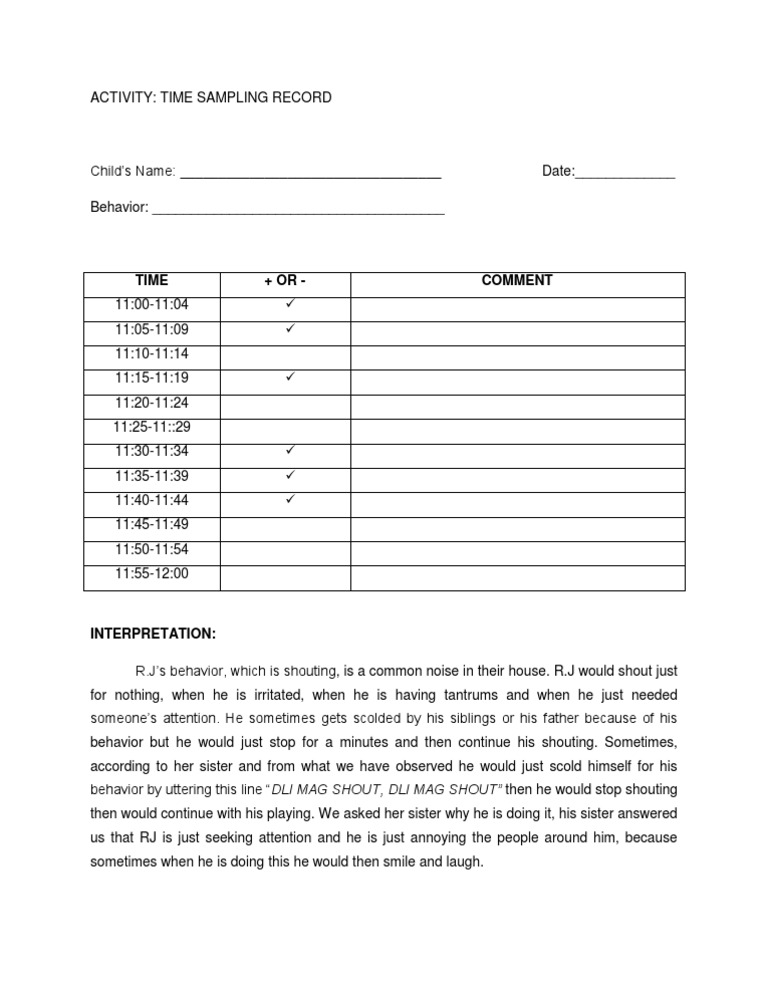 Time Sampling | PDF