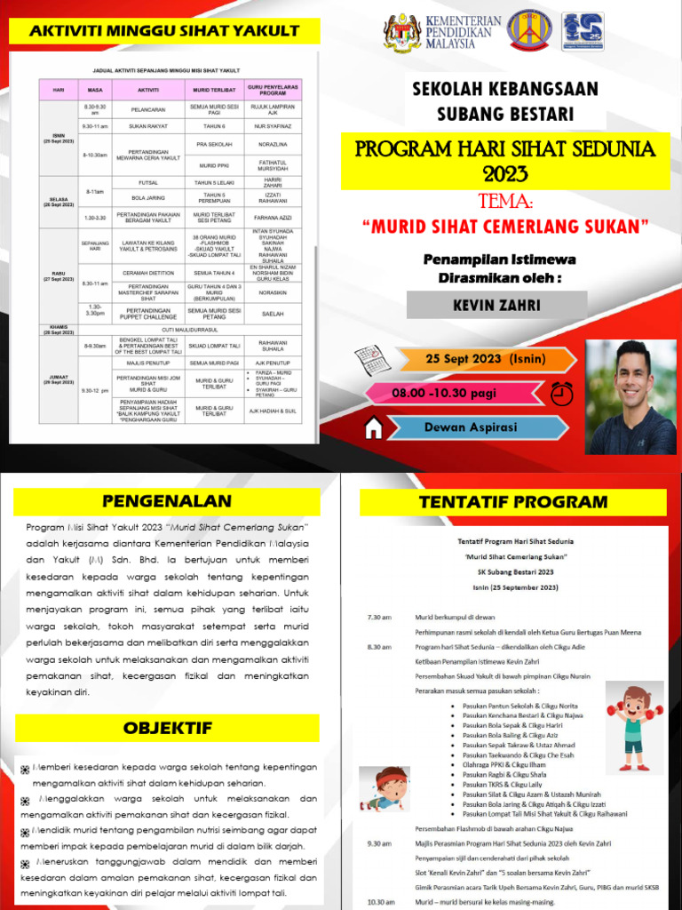 Buku Program Hari Sihat Sedunia 2023 | PDF